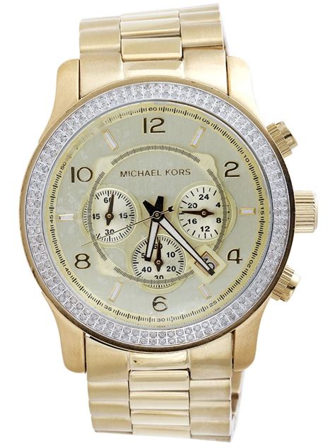 michael kors men's watches diamond